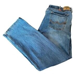 Wrangler Relaxed Fit Jeans Mens 42x30 Blue‎ Denim Pants